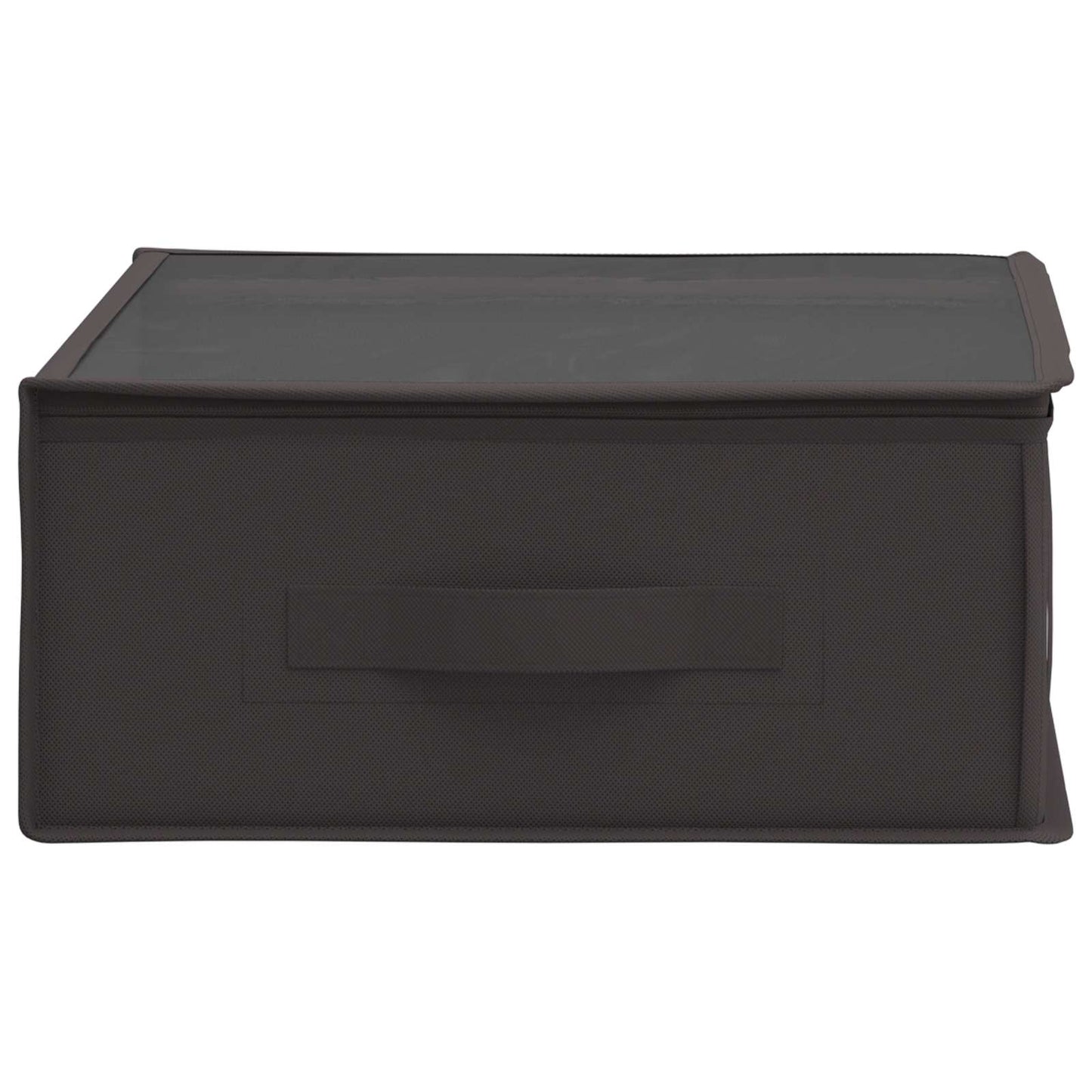 vidaXL Storage Box with Transparent Top Window 6 pcs Anthracite