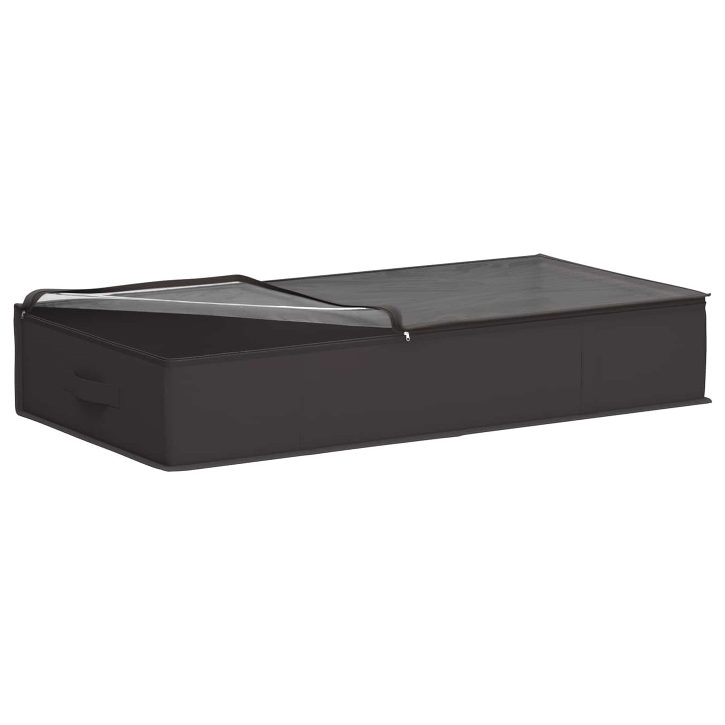 vidaXL Storage Box with Transparent Top Window Anthracite