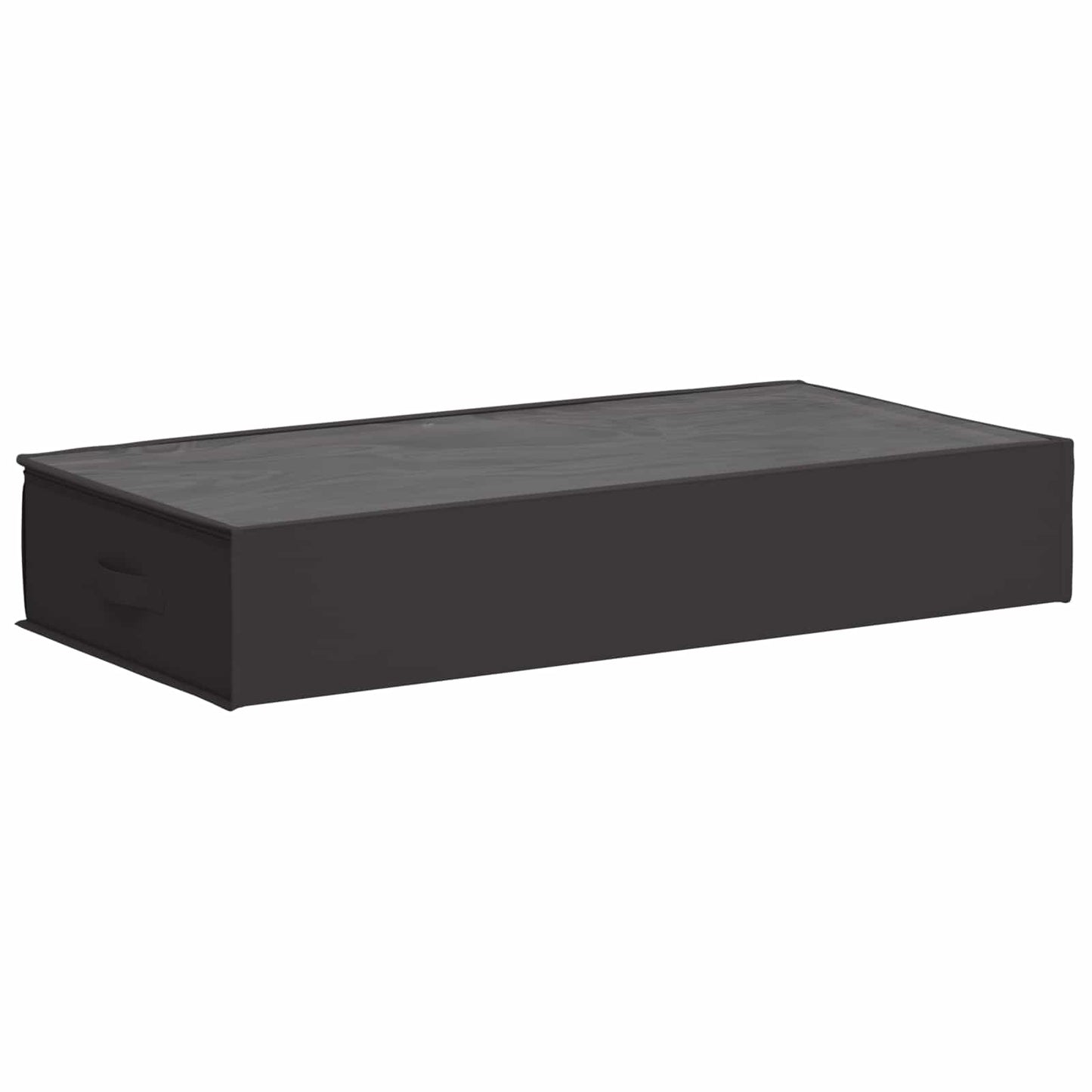 vidaXL Storage Box with Transparent Top Window 6 pcs Anthracite