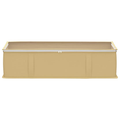 vidaXL Storage Box with Transparent Top Window Cream 70 x 40 x 18 cm