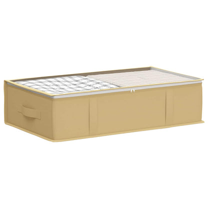 vidaXL Storage Box with Transparent Top Window Cream 70 x 40 x 18 cm