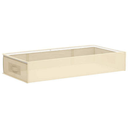 vidaXL Storage Box with Transparent Top Window 2 pcs Non-woven fabric
