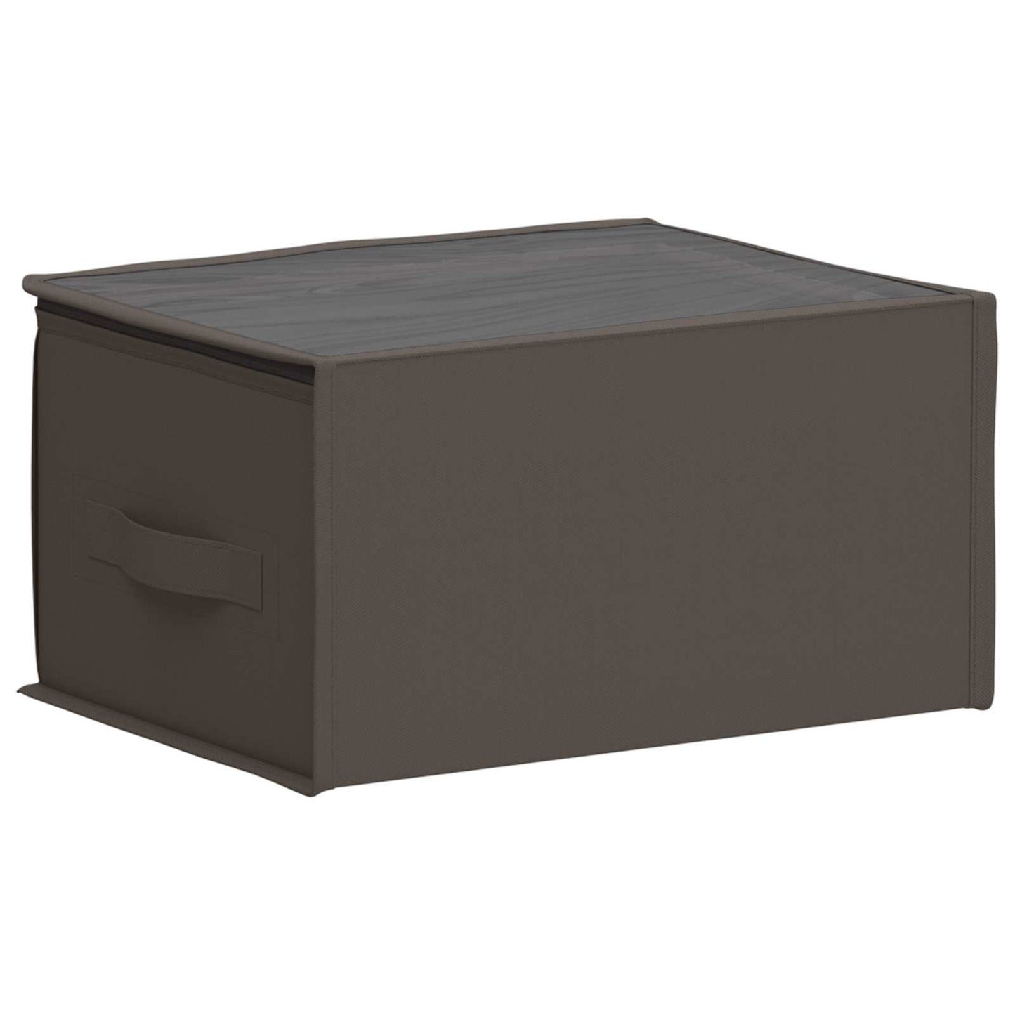 vidaXL Storage Box with Transparent Top Window Grey 43 x 34 x 23 cm