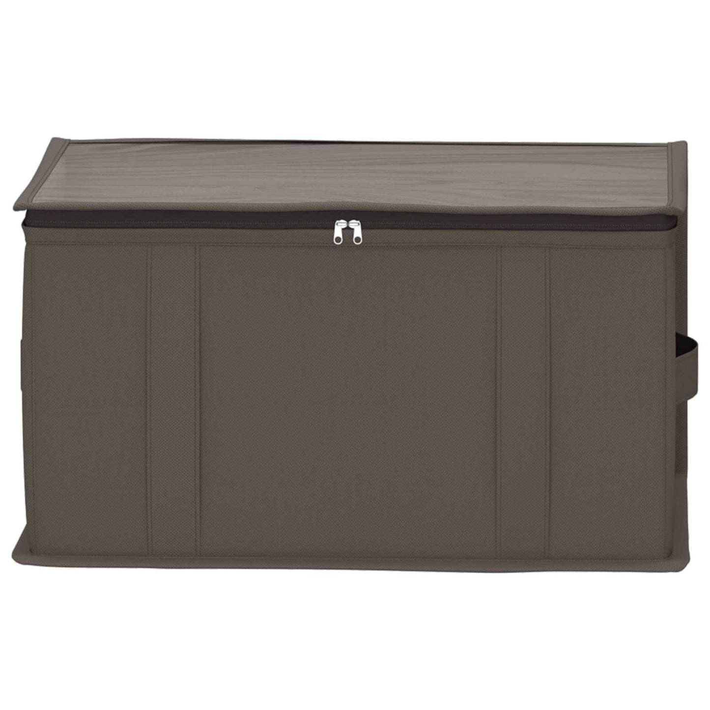 vidaXL Storage Box with Transparent Top Window Grey 43 x 34 x 23 cm