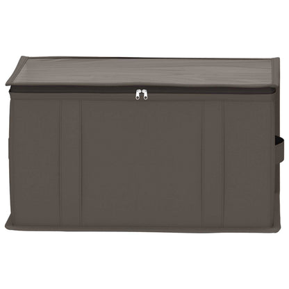 vidaXL Storage Box with Transparent Top Window Grey 43 x 34 x 23 cm