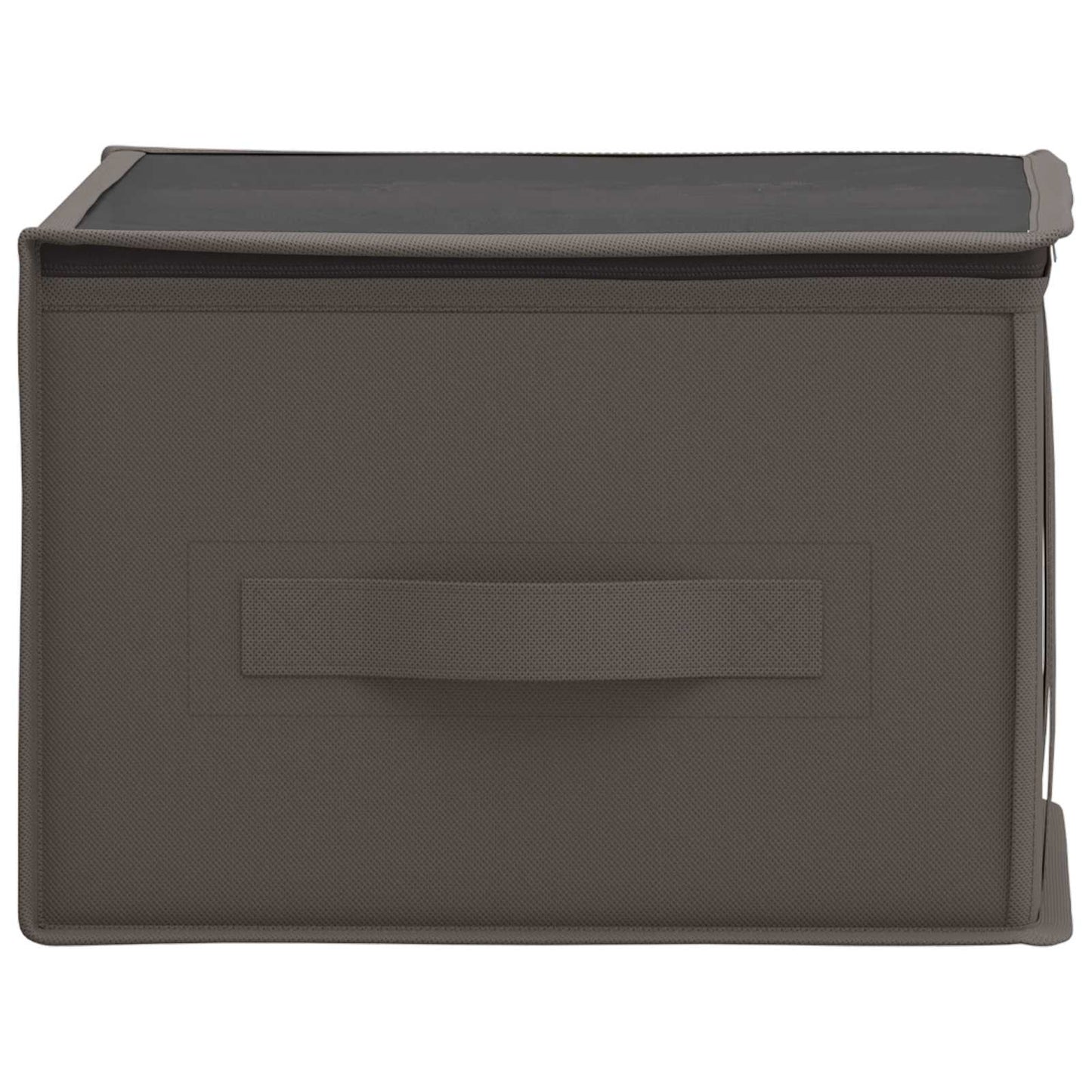 vidaXL Storage Box with Transparent Top Window Grey 43 x 34 x 23 cm
