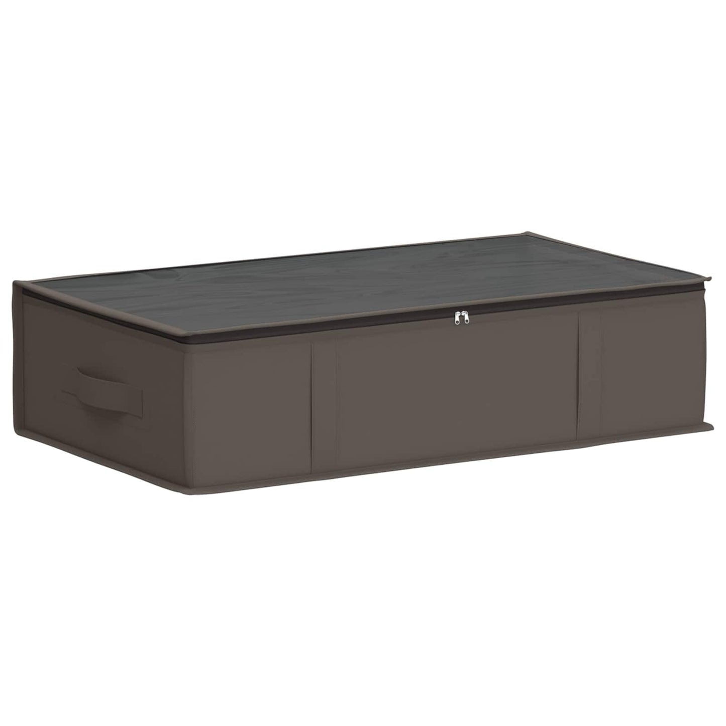 vidaXL Storage Box with Transparent Top Window Grey 70 x 40 x 18 cm