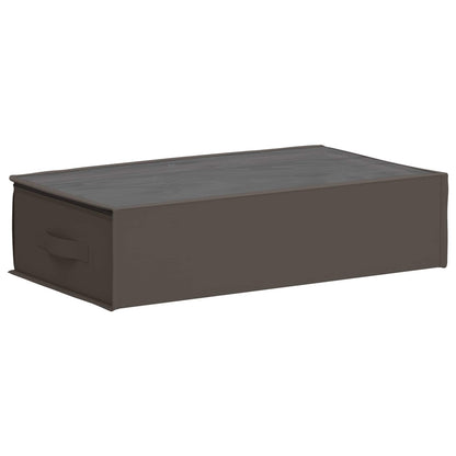 vidaXL Storage Box with Transparent Top Window Grey 70 x 40 x 18 cm