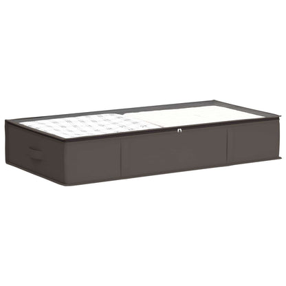 vidaXL Storage Box with Transparent Top Window Grey 90 x 48 x 15 cm