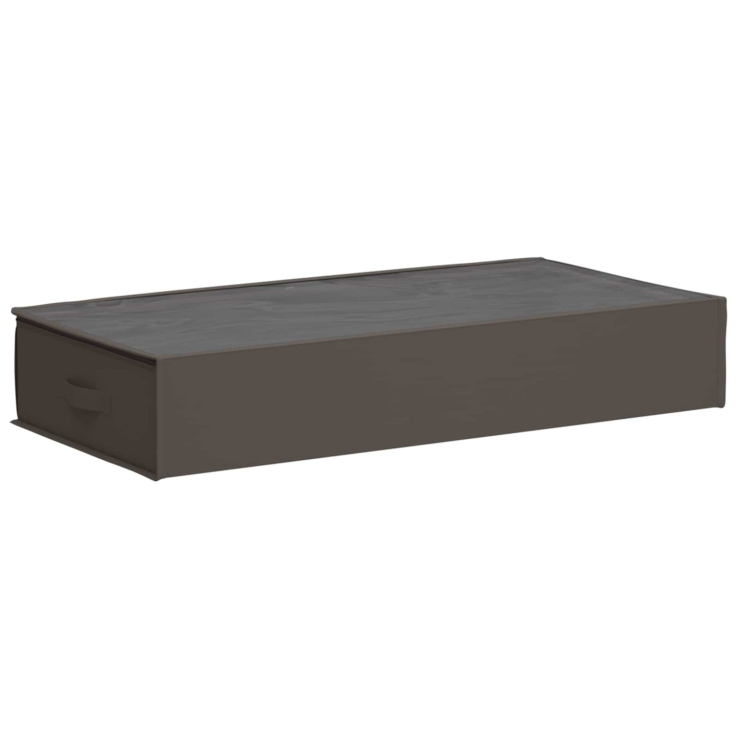 vidaXL Storage Box with Transparent Top Window 2 pcs Grey