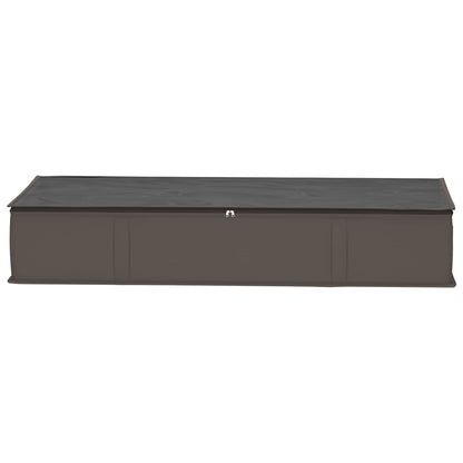 vidaXL Storage Box with Transparent Top Window 2 pcs Grey