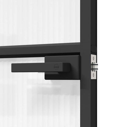 vidaXL Home Door 76 x 201.5 x 3.5 cm Aluminium and Tempered Glass