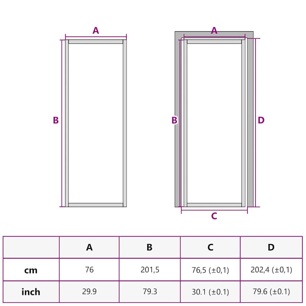 vidaXL Home Door 76 x 201.5 x 3.5 cm Aluminium and Tempered Glass