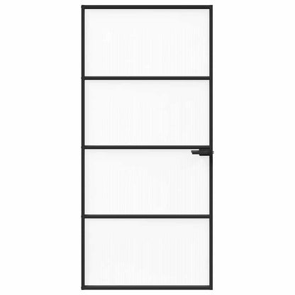 vidaXL Home Door 93 x 201.5 x 3.5 cm Aluminium and Tempered Glass