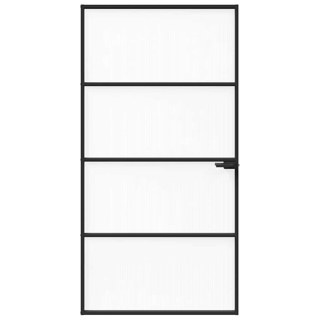 vidaXL Home Door 102 x 201.5 x 3.5 cm Aluminium and Tempered Glass