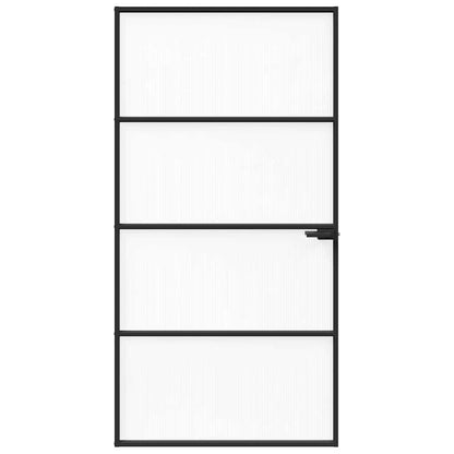 vidaXL Home Door 102 x 201.5 x 3.5 cm Aluminium and Tempered Glass