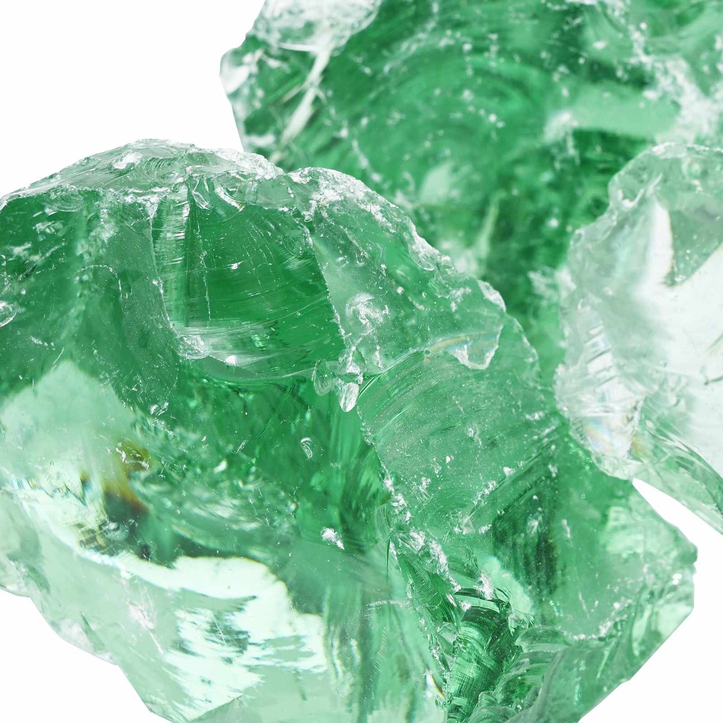vidaXL Garden Stones Light Green 12 cm Glass