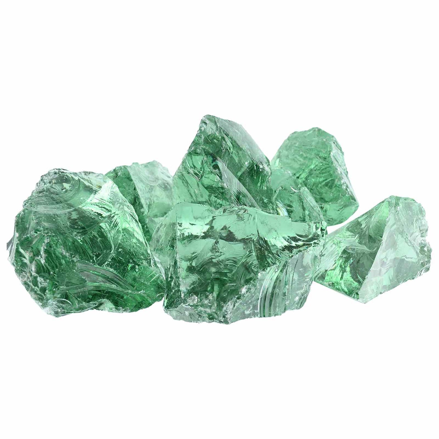vidaXL Garden Stones Light Green 12 cm Glass