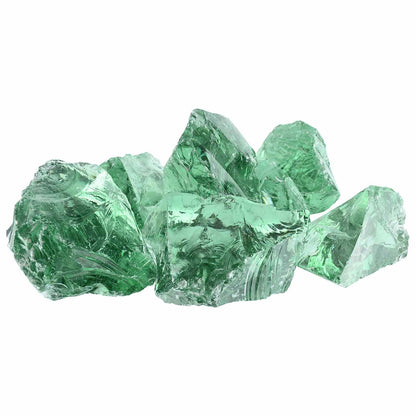 vidaXL Garden Stones Light Green 12 cm Glass