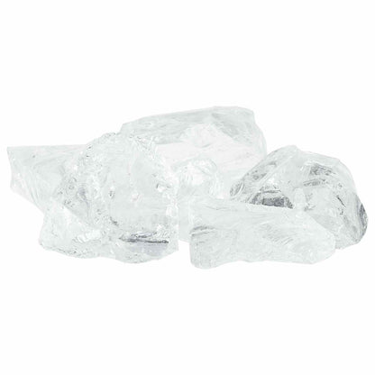 vidaXL Garden Stones White 12 cm Glass