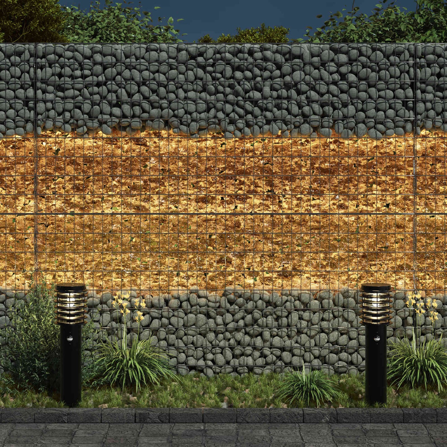 vidaXL Garden Stones Brown 12 cm Glass