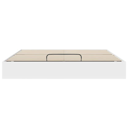 vidaXL Ottoman Bed Frame White 203 x 180 x 25 cm Engineered Wood