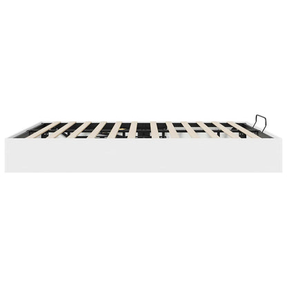 vidaXL Ottoman Bed Frame White 203 x 180 x 25 cm Engineered Wood