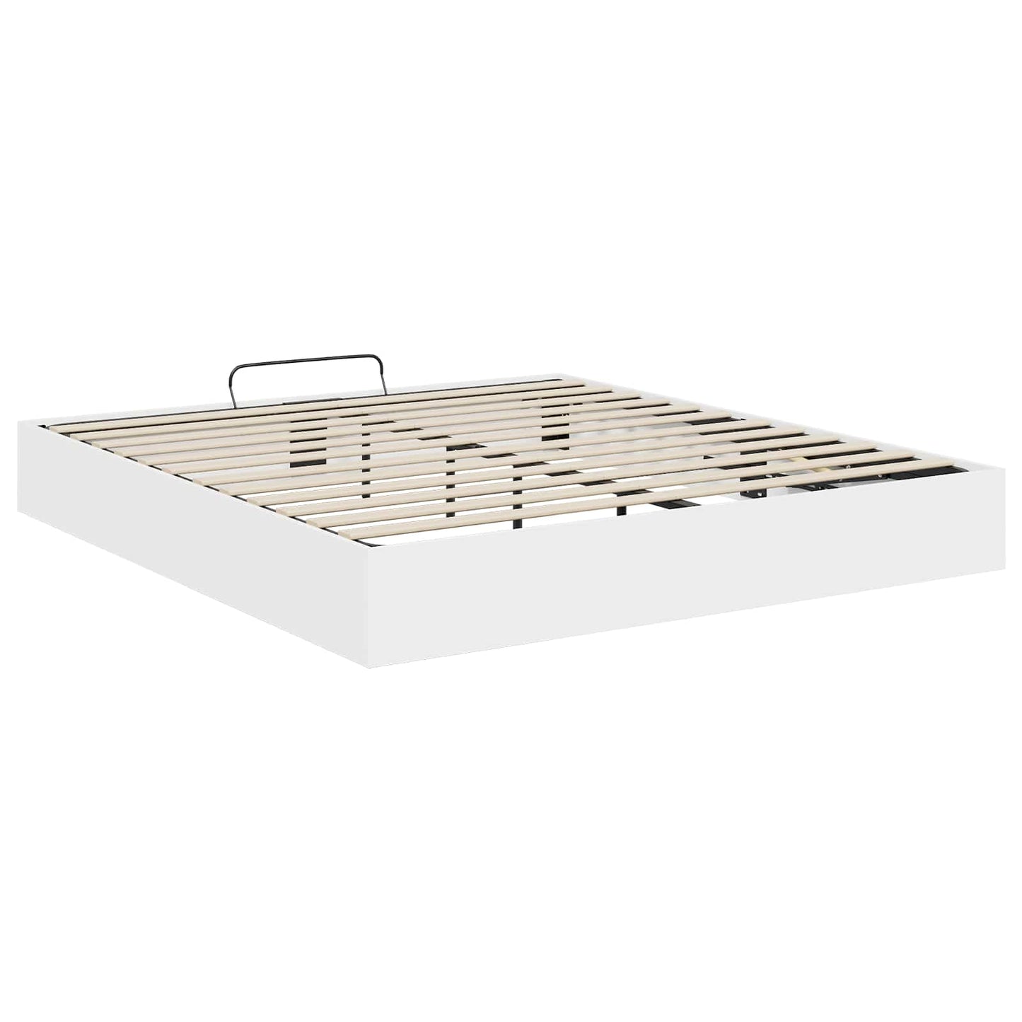 vidaXL Ottoman Bed Frame White 203 x 160 x 25 cm Engineered Wood