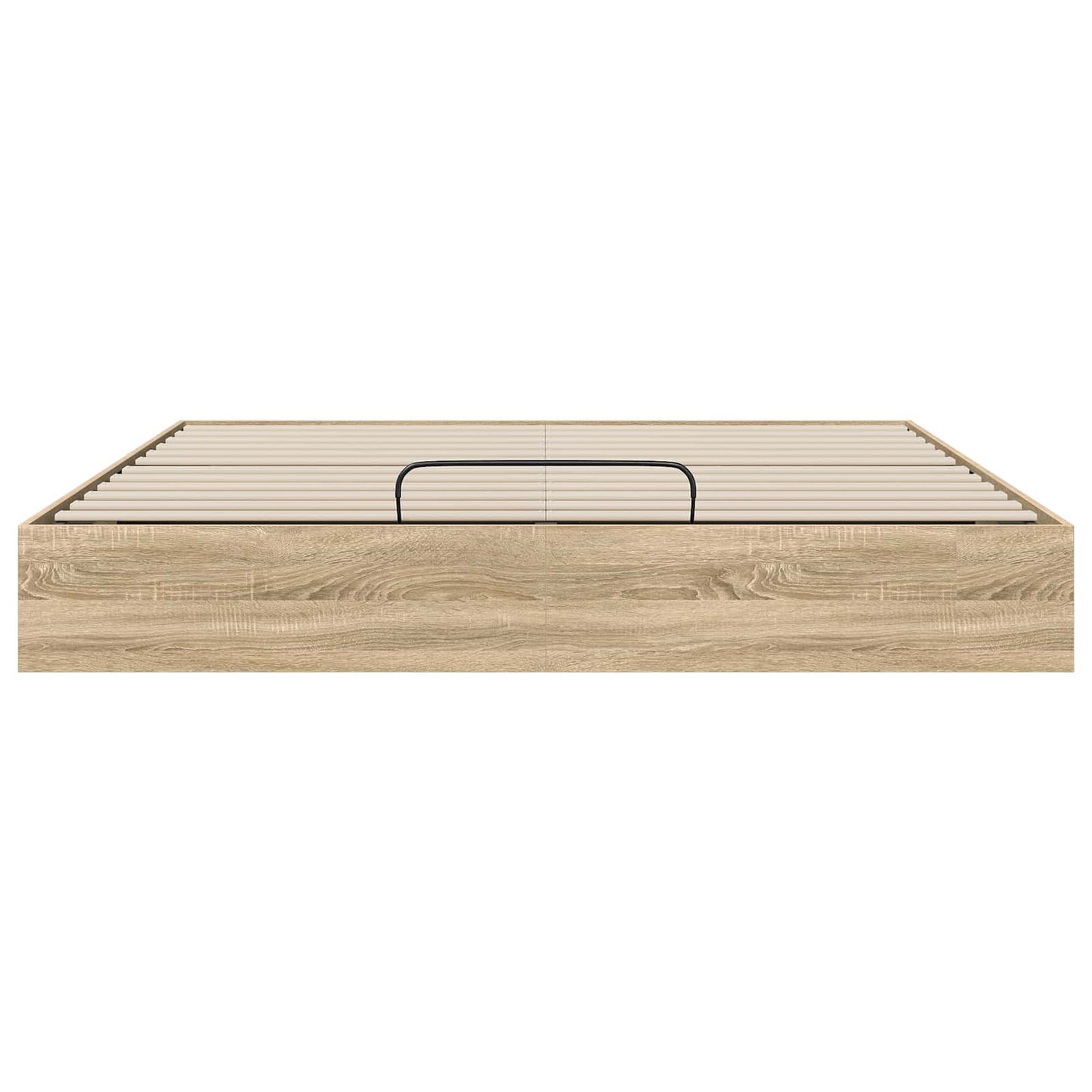 vidaXL Ottoman Bed Frame Sonoma Oak 203 x 160 x 25 cm Engineered Wood