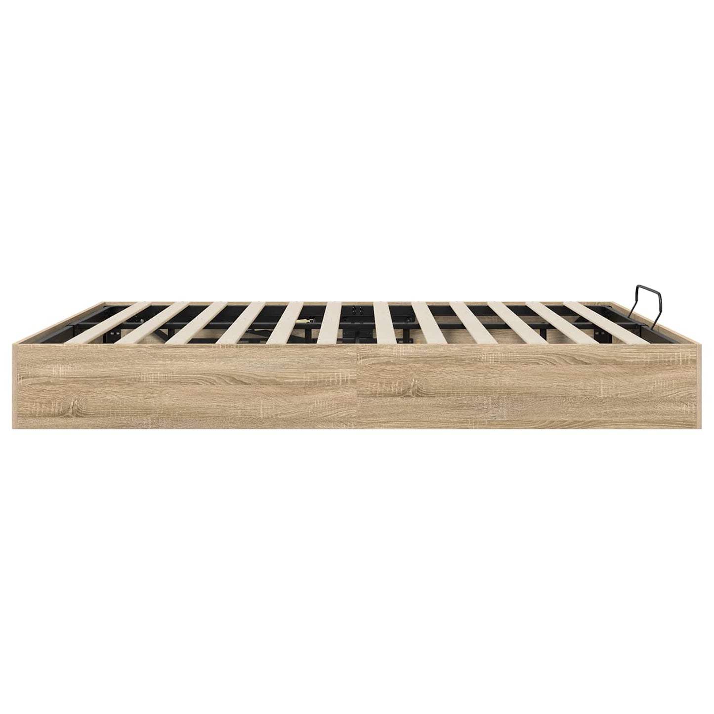 vidaXL Ottoman Bed Frame Sonoma Oak 203 x 160 x 25 cm Engineered Wood