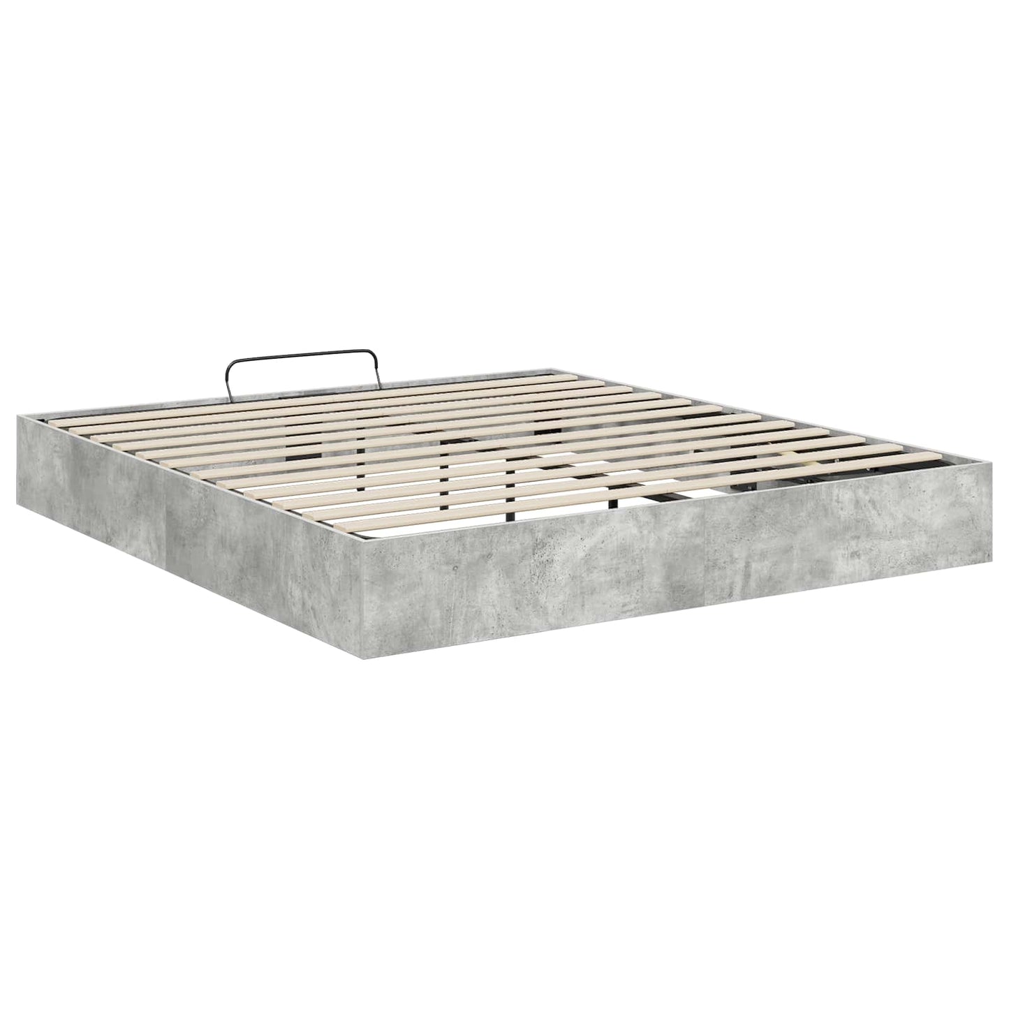 vidaXL Ottoman Bed Frame with Storage Concrete Grey 203 x 160 x 25 cm