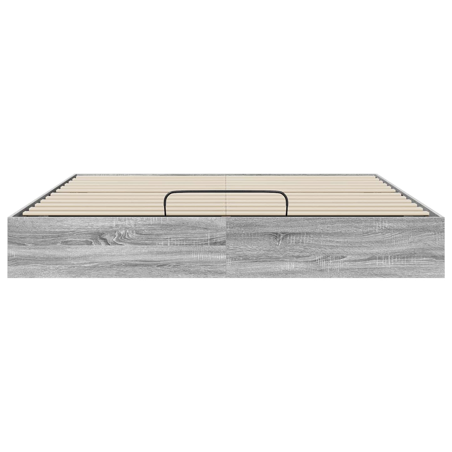 vidaXL Ottoman Bed Frame Grey Sonoma 203 x 160 x 25 cm Engineered Wood