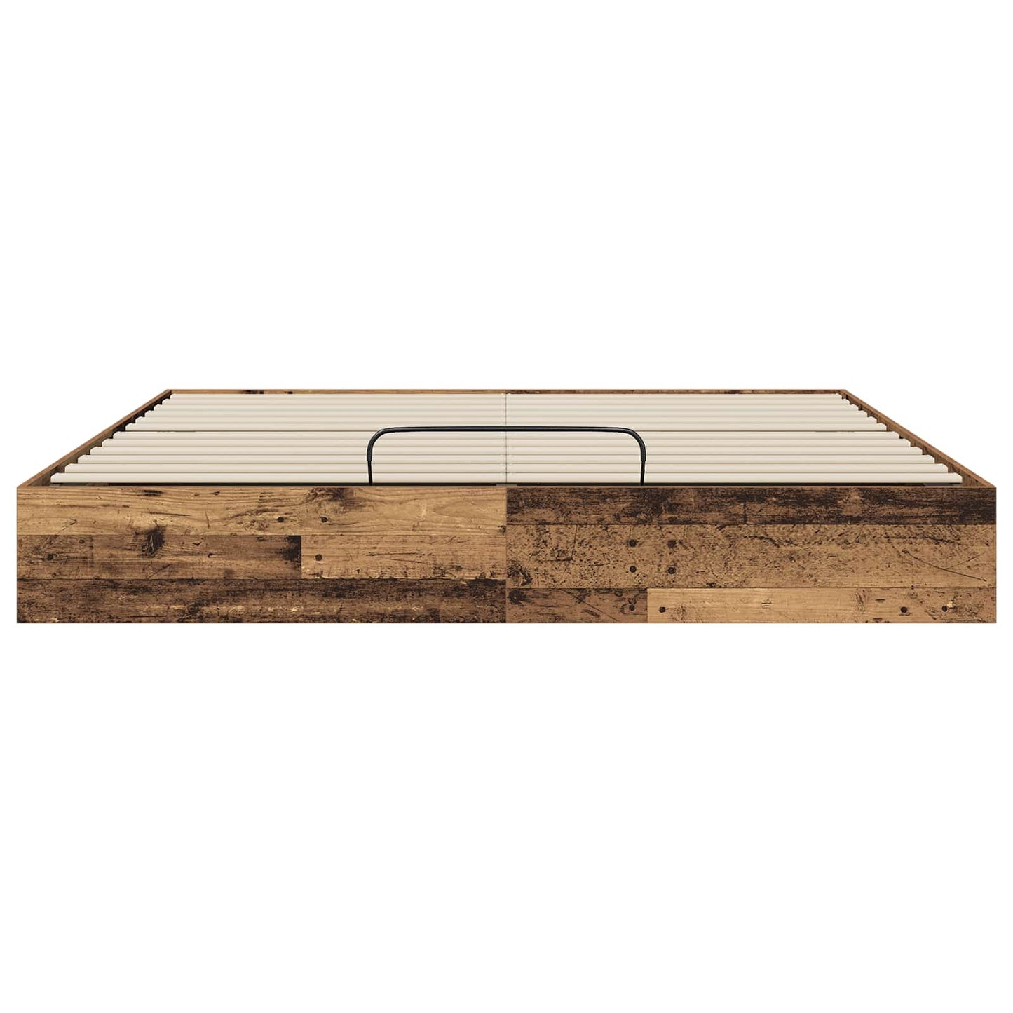 vidaXL Ottoman Bed Frame Old Wood 160 x 200 cm Engineered Wood
