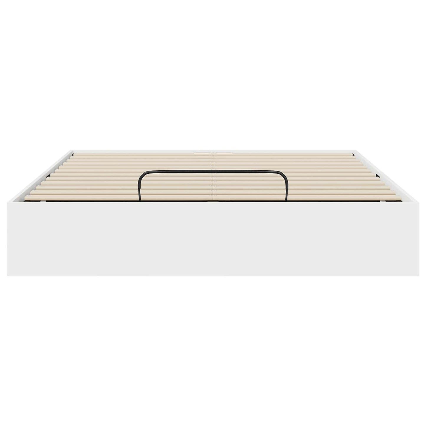 vidaXL Ottoman Bed Frame White 203 x 140 x 25 cm Engineered Wood