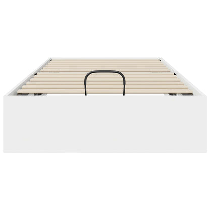 vidaXL Ottoman Bed Frame White 203 x 90 x 25 cm Engineered Wood