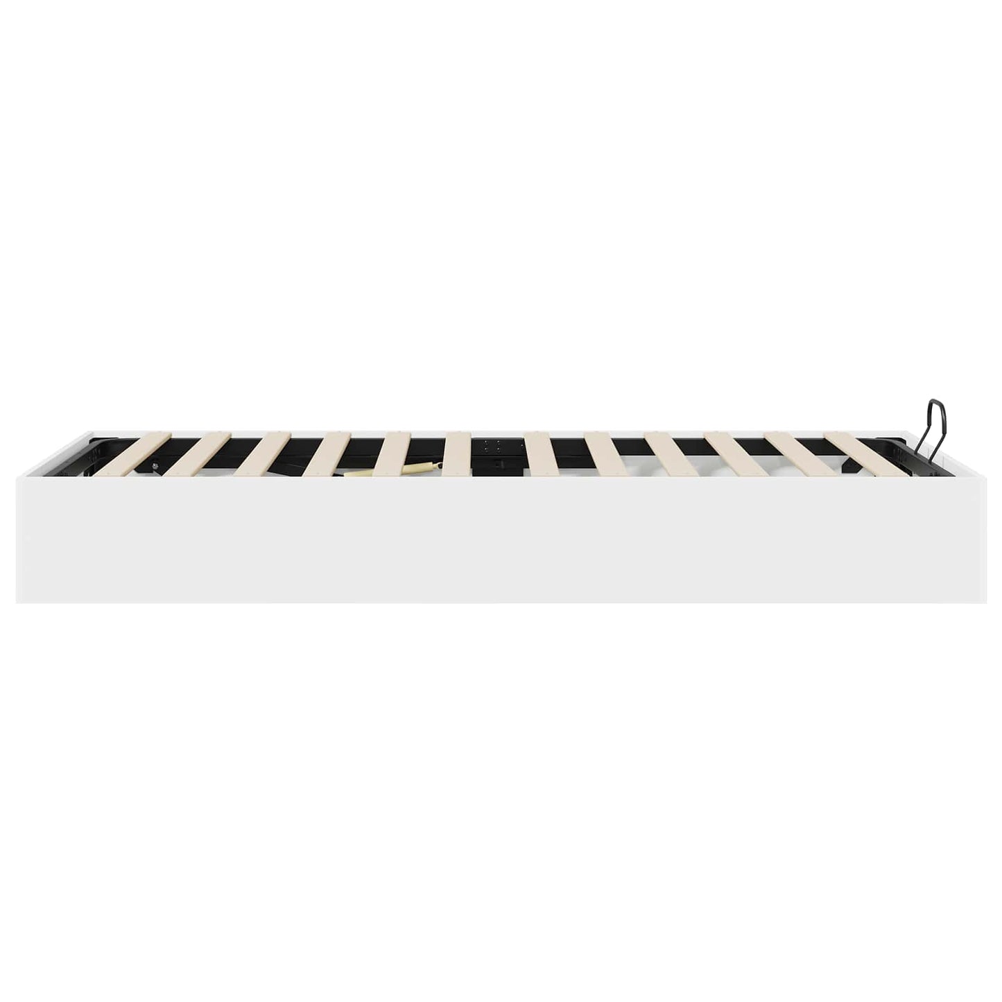 vidaXL Ottoman Bed Frame White 203 x 90 x 25 cm Engineered Wood