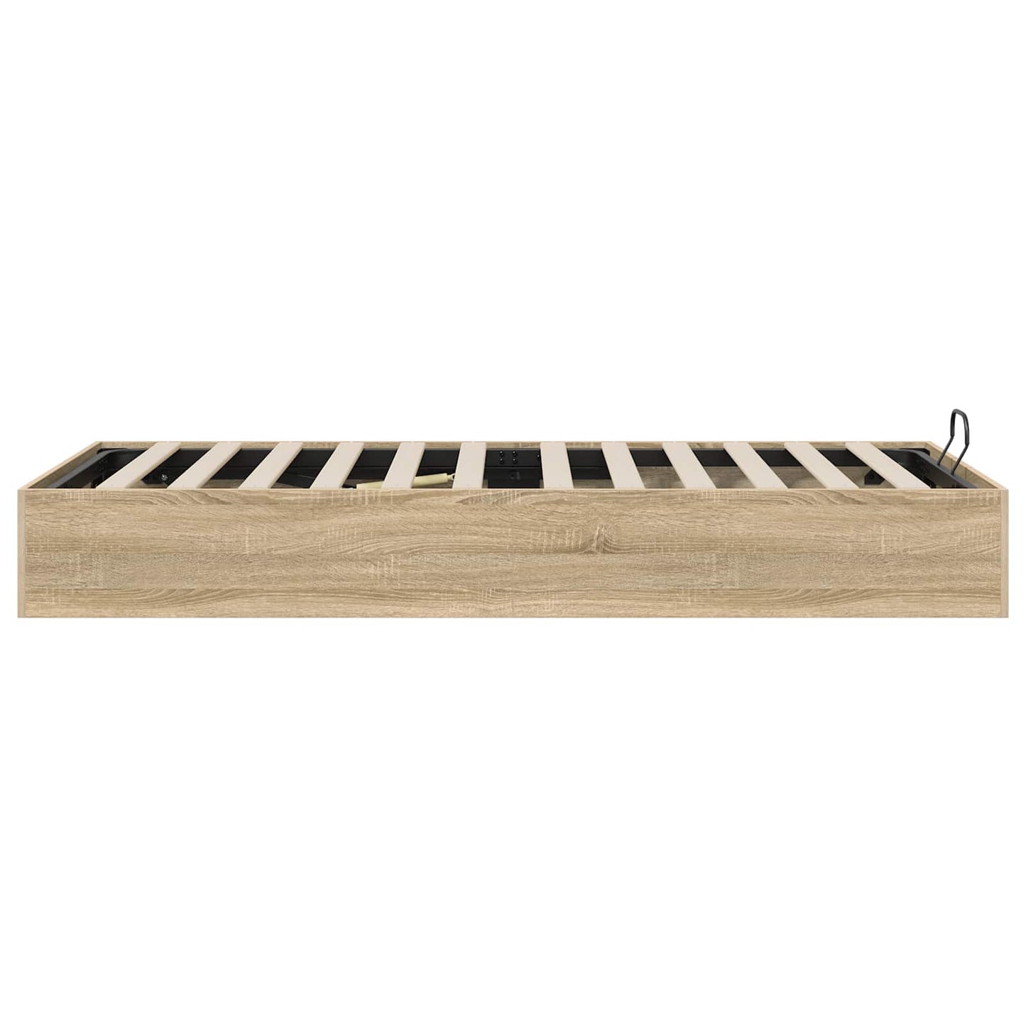 vidaXL Ottoman Bed Frame Sonoma Oak 203 x 90 x 25 cm Engineered Wood