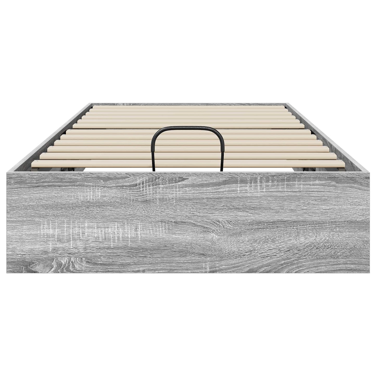 vidaXL Ottoman Bed Frame Grey Sonoma 203 x 90 x 25 cm Engineered Wood