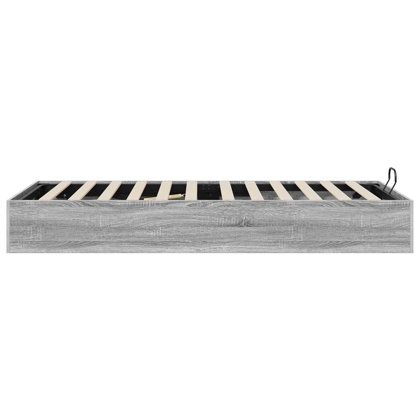 vidaXL Ottoman Bed Frame Grey Sonoma 203 x 90 x 25 cm Engineered Wood