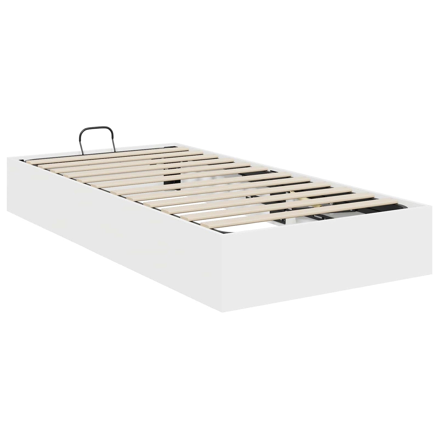 vidaXL Ottoman Bed Frame White 80.5 x 200 cm Engineered Wood