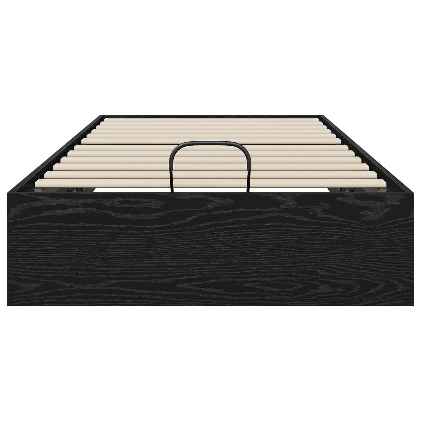 vidaXL Ottoman Bed Frame Black Oak 80.5 x 200 cm Engineered Wood