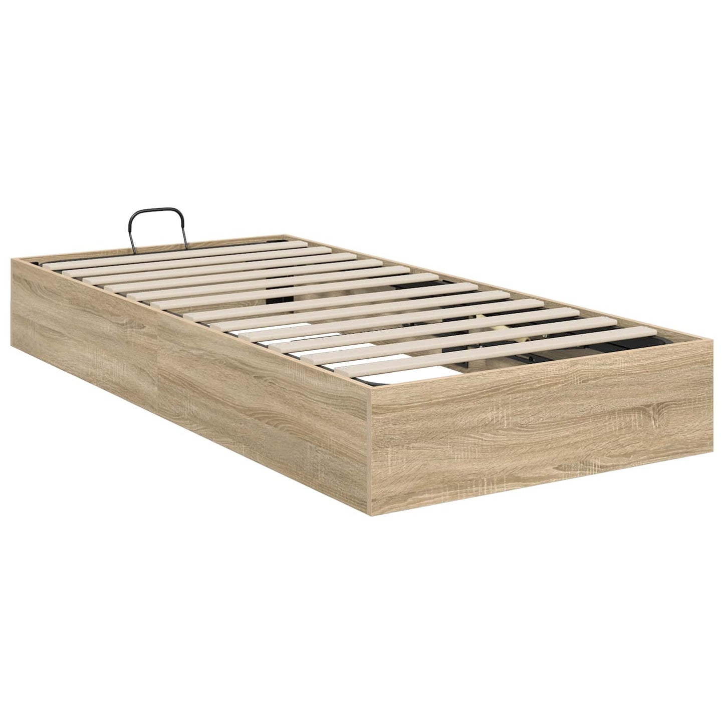 vidaXL Ottoman Bed Frame Sonoma Oak 203 x 80.5 x 25 cm Engineered Wood