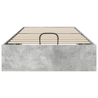vidaXL Ottoman Bed Frame Concrete Grey 80.5 x 200 cm Engineered Wood