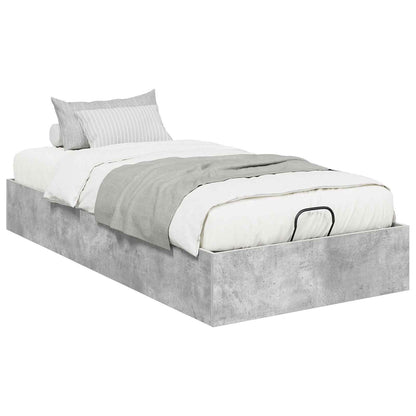 vidaXL Ottoman Bed Frame Concrete Grey 80.5 x 200 cm Engineered Wood