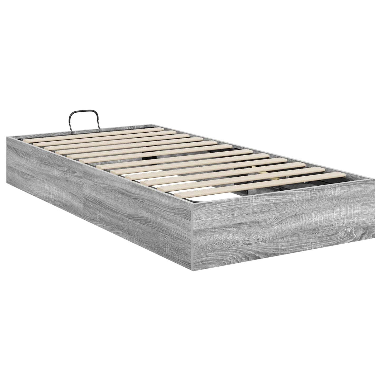 vidaXL Ottoman Bed Frame Grey Sonoma 80.5 x 200 cm Engineered Wood