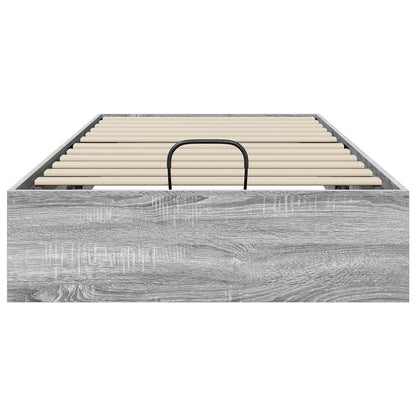 vidaXL Ottoman Bed Frame Grey Sonoma 80.5 x 200 cm Engineered Wood