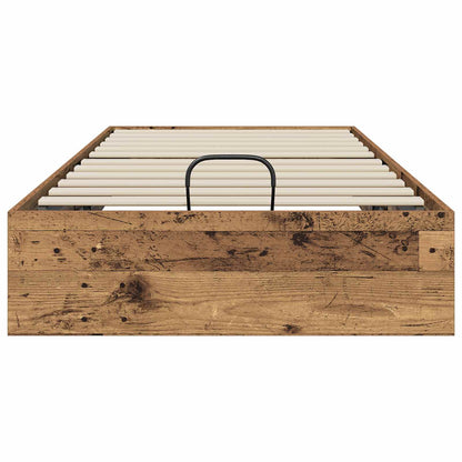 vidaXL Ottoman Bed Frame Old Wood 80.5 x 200 cm Engineered Wood