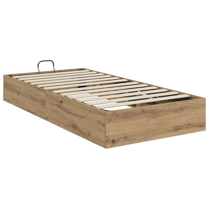 vidaXL Ottoman Bed Frame Artisan Oak 80.5 x 200 cm Engineered Wood
