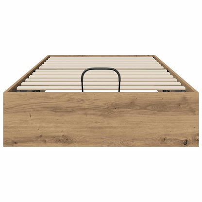 vidaXL Ottoman Bed Frame Artisan Oak 80.5 x 200 cm Engineered Wood