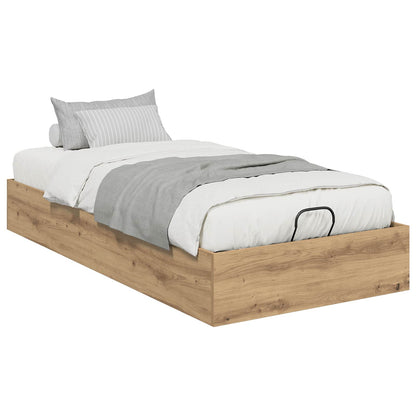vidaXL Ottoman Bed Frame Artisan Oak 80.5 x 200 cm Engineered Wood